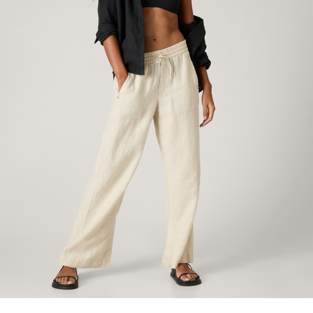 Athleta 100% Linen pants
